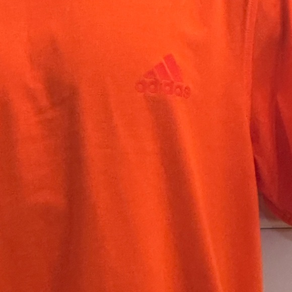Adidas Men's Original SPORT TEE Long Back Sz Large Orange - Picture 5 of 16